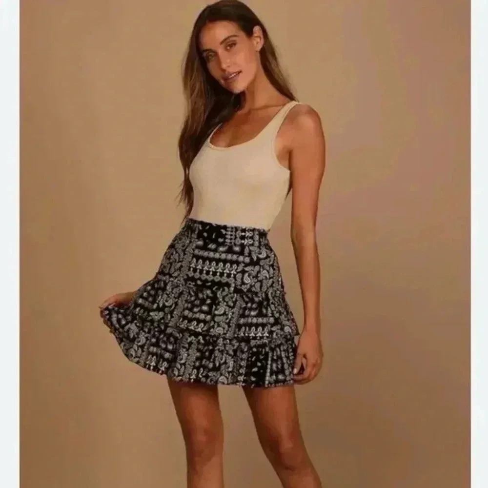 NWT FREE PEOPLE MELISSA MINI SKIRT XS - Picture 4 of 6
